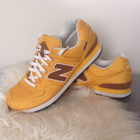 new balance 574 backpack yellow